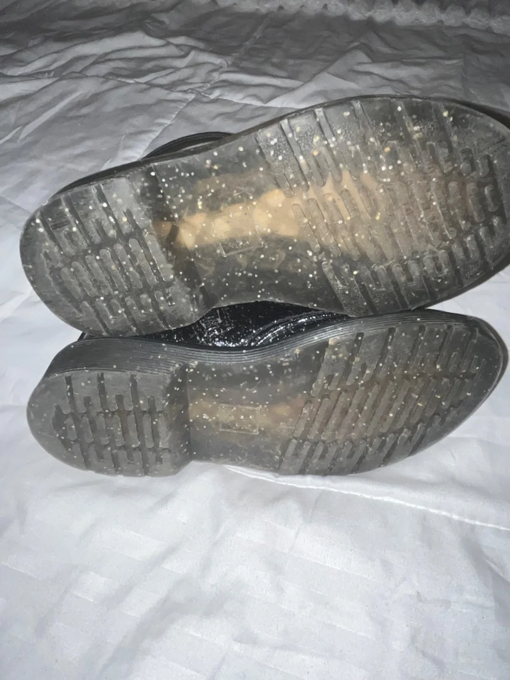 Girls sz 12 black glitter Doc Marten’s boots